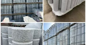 孝感 芝麻白花岗岩挡车柱、隔离柱多少钱