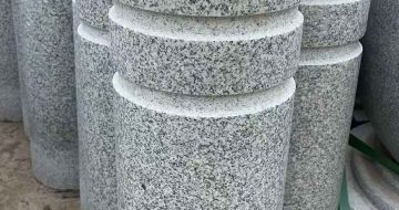 孝感 芝麻白花岗岩挡车柱、隔离柱多少钱