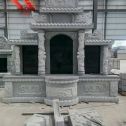 孝感 芝麻灰高档墓碑，土墓，可定制