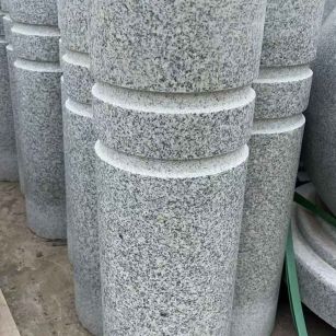 孝感 芝麻白花岗岩挡车柱、隔离柱多少钱