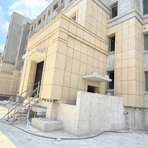 孝感 黄金麻干挂，工地实拍