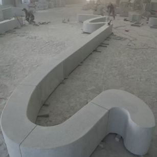 孝感 花岗岩整石坐凳拼装