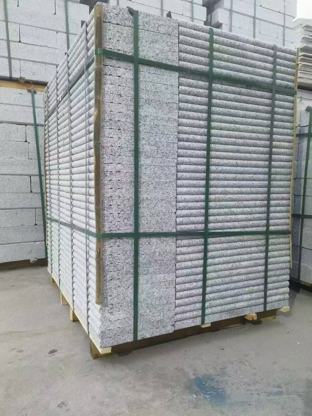 孝感 芙蓉白3公分厚磨圆边、拉槽，楼梯踏步