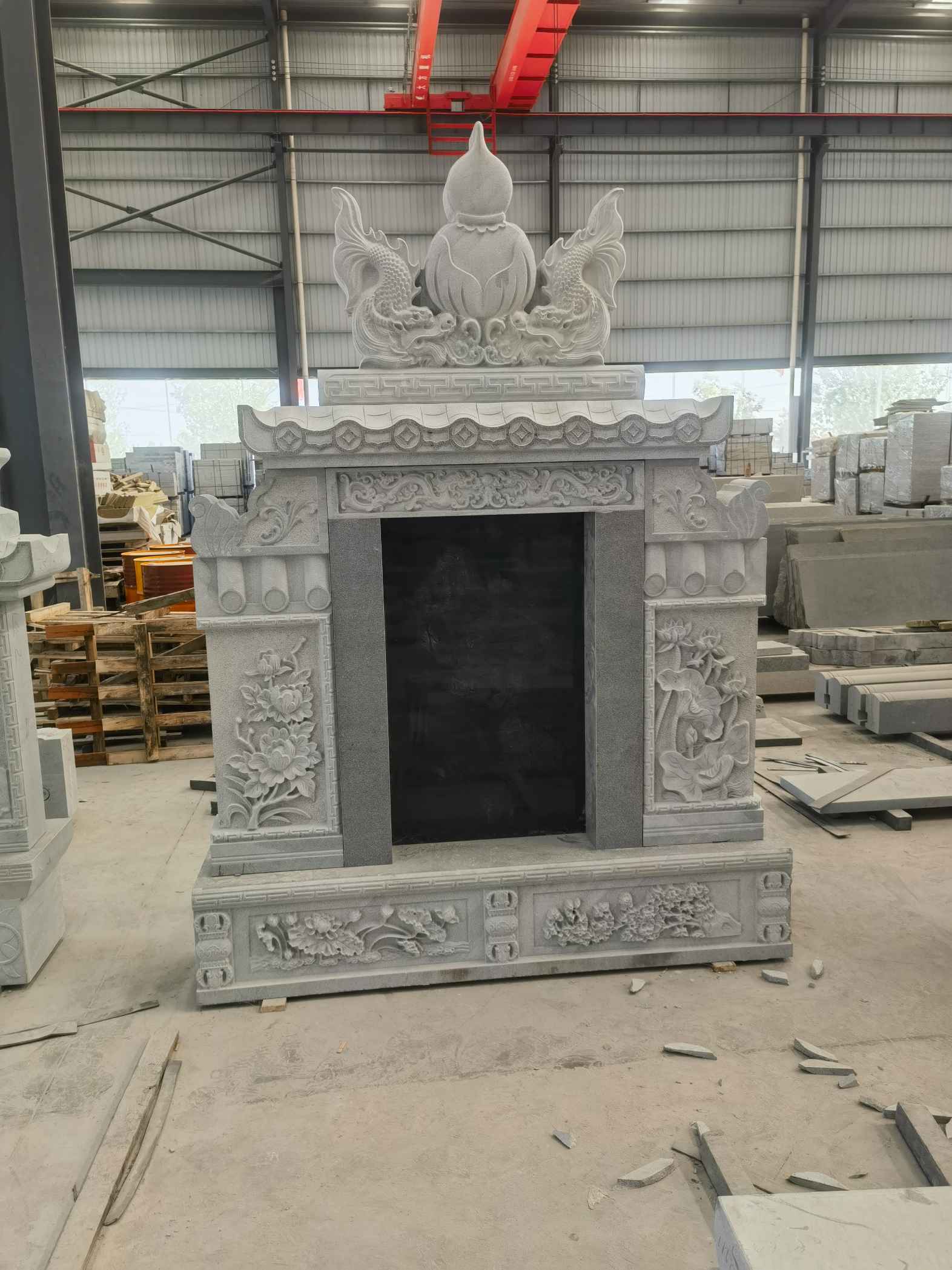 孝感 芝麻灰高档墓碑、土墓，一套也支持定做