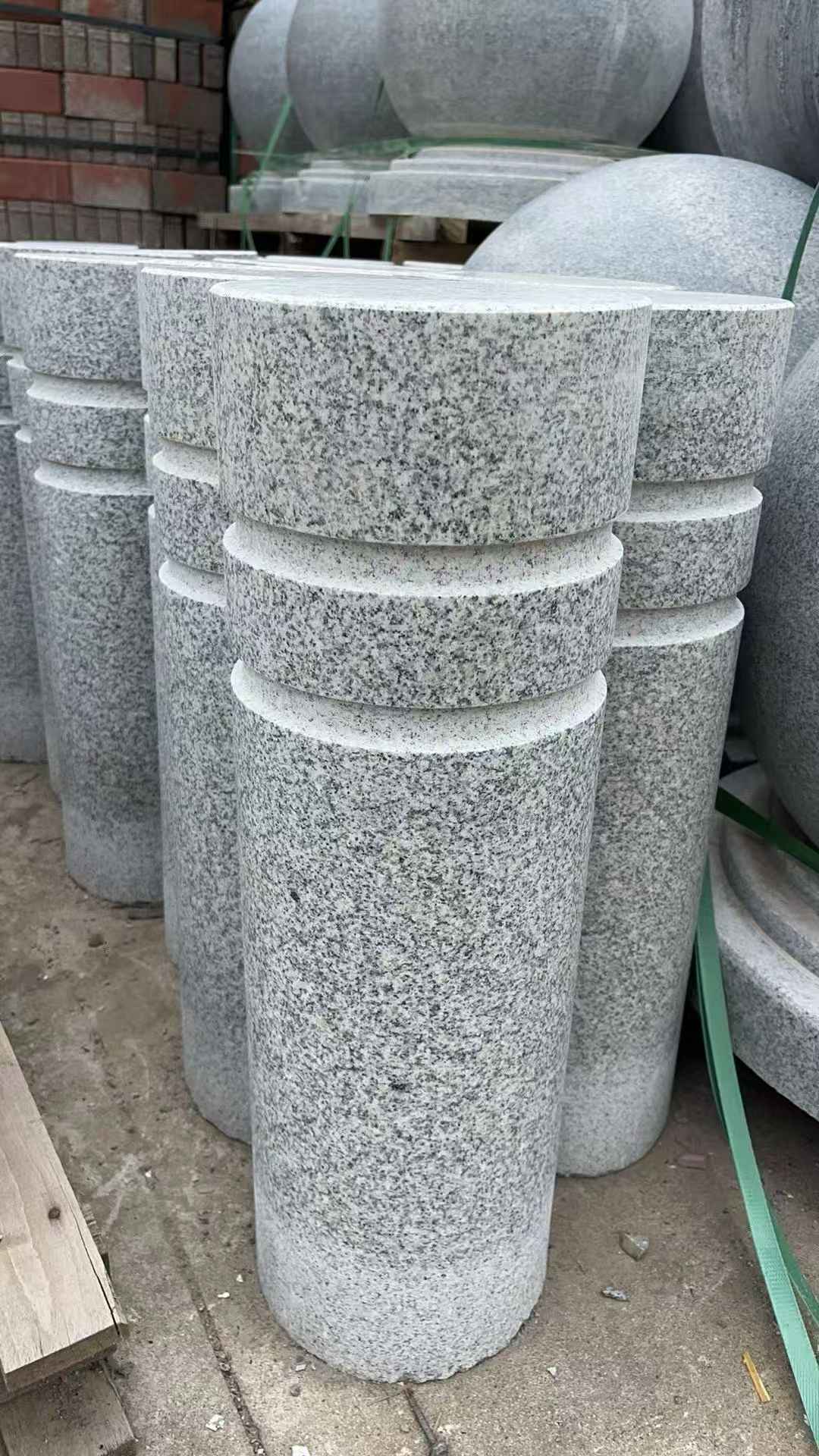 孝感 芝麻白花岗岩挡车柱、隔离柱多少钱