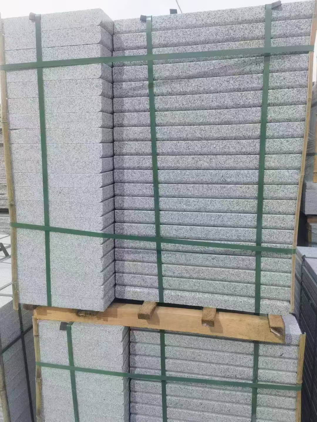 孝感 5公分芝麻白，倒斜角，室外楼梯踏步